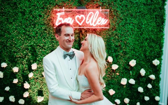 Neon Wedding Signs for a Beach Wedding
